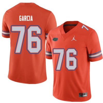 Men's Florida Gators #76 Max Garcia NCAA Jordan Brand Orange Authentic Stitched College Football Jersey YXF1862DJ